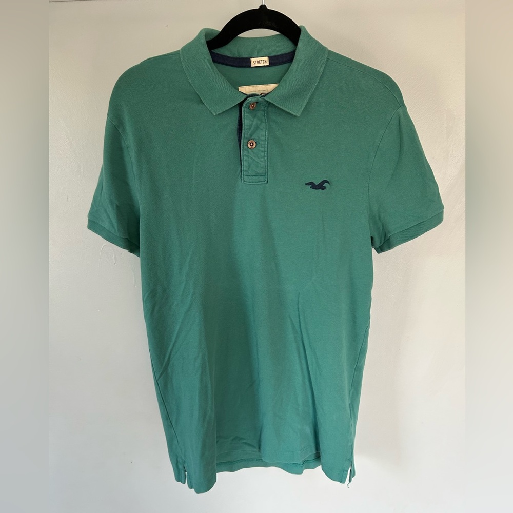 Green Hollister Polo Men’s Small - Picture 3 of 5
